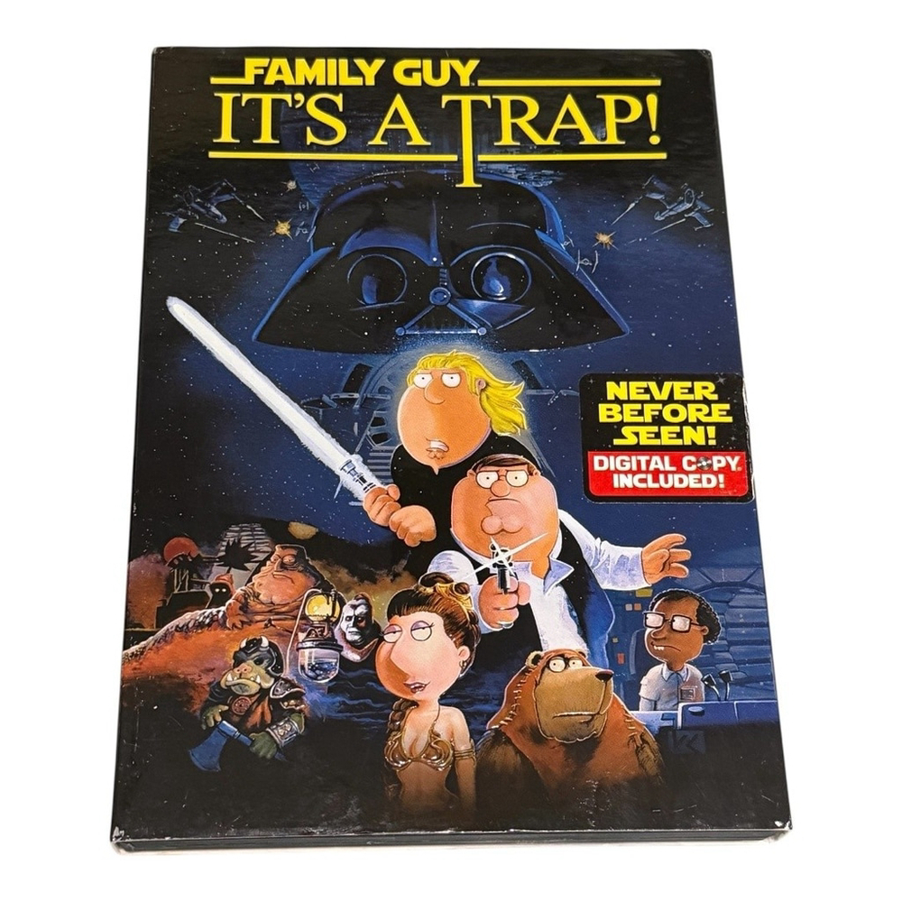 Family Guy It's A Trap DVD Digital Copy 2010 Star Wars Parody Complete Slipcover